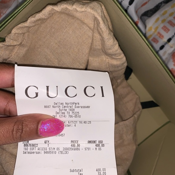Authentic gucci hat worn once size 85 (medium) - Picture 9 of 9